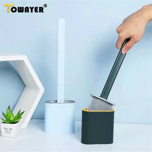 Toilet Brush Silicone with Holder